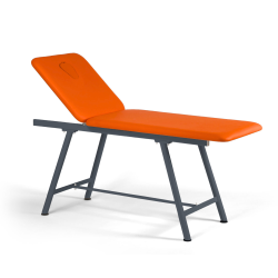Table de massage orange à hauteur fixe Nova Duo - Rééducation - Kinésithérapie - FIRN