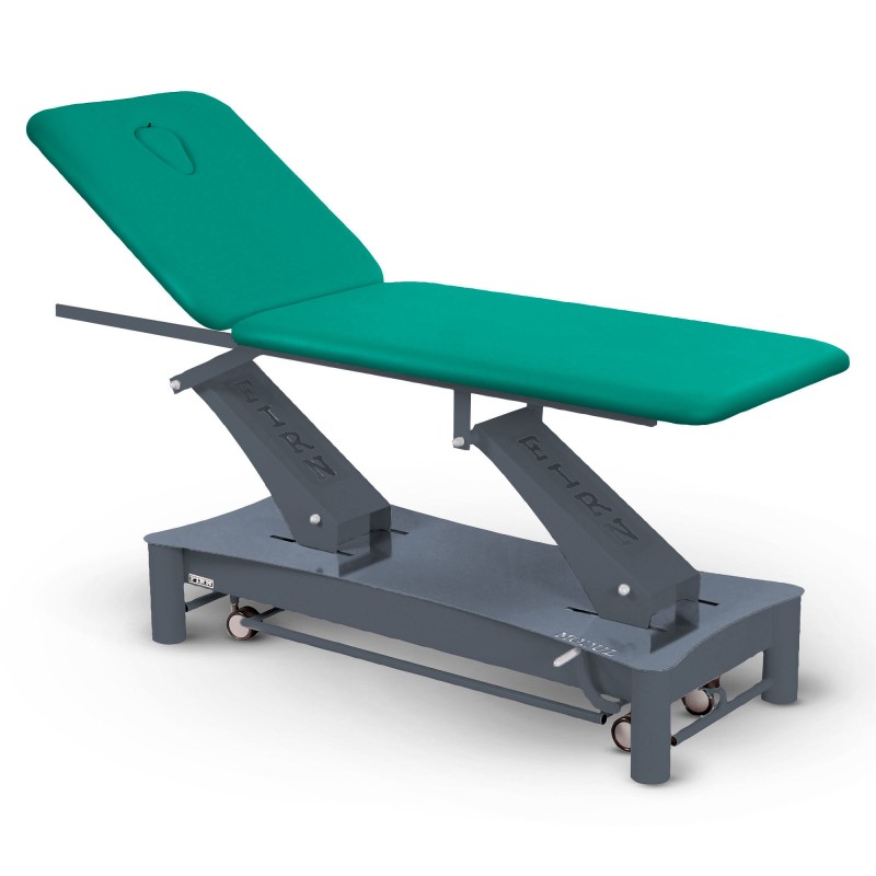 Table de massage électrique 2 plans kiné Modul Duo D2 FIRN sellerie vert émeraude