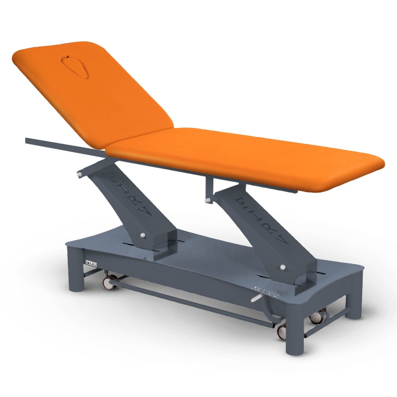 Table de massage électrique 2 plans kiné Modul Duo D2 FIRN sellerie orange