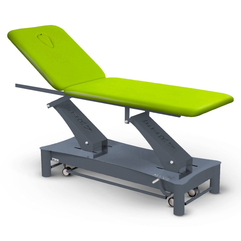 Table de massage électrique 2 plans kiné Modul Duo D2 FIRN sellerie vert anis
