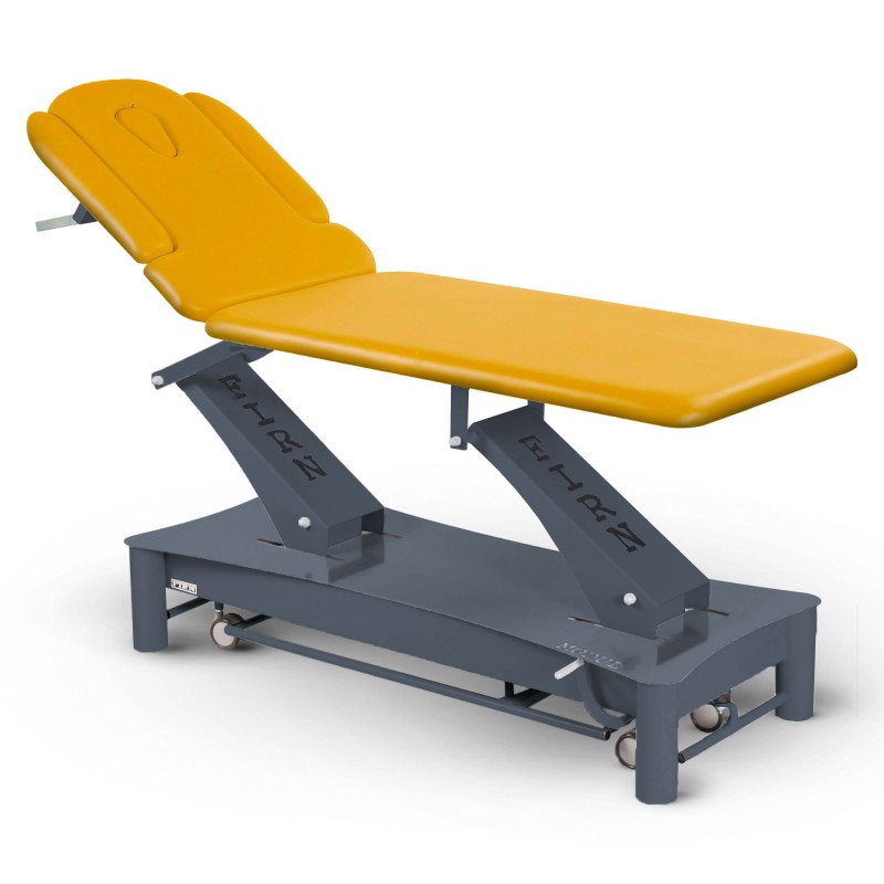 Table de massage électrique 2 plans kiné Modul Duo D3 FIRN sellerie jaune safran