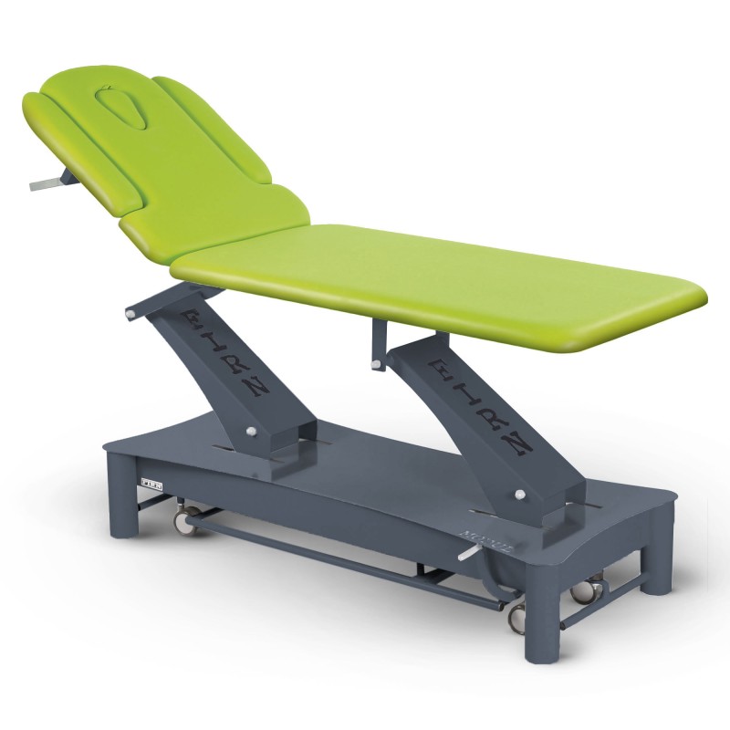Table de massage électrique 2 plans kiné Modul Duo D3 FIRN sellerie vert anis