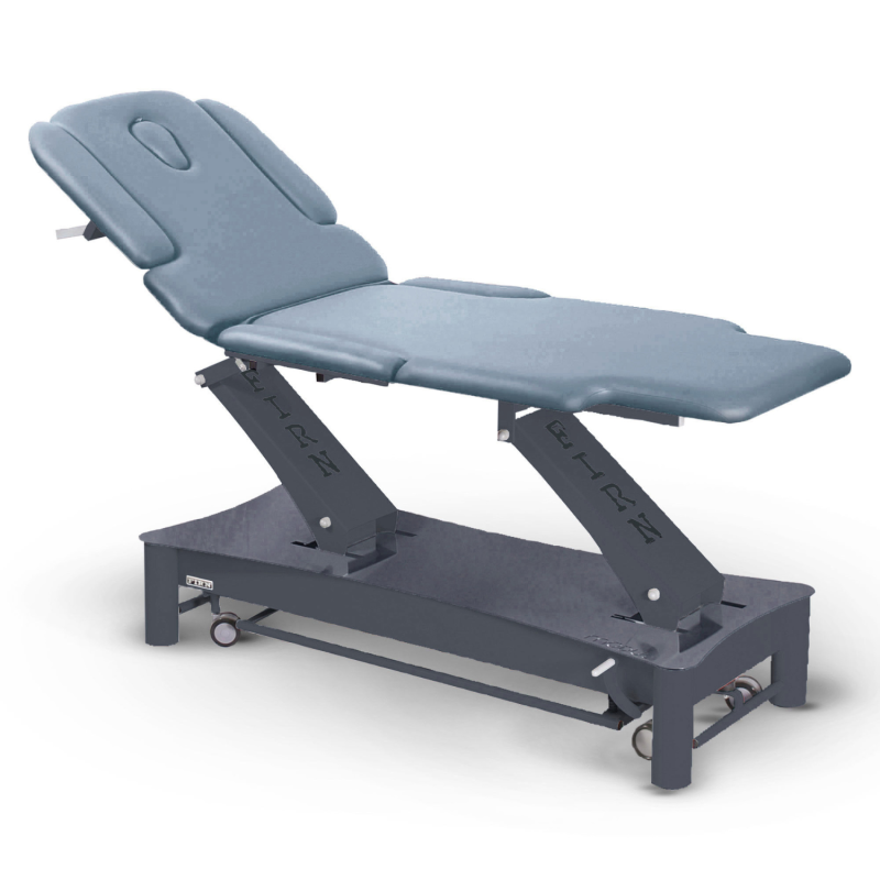 Table de massage électrique 2 plans kiné Modul Duo D1 FIRN sellerie gris titane