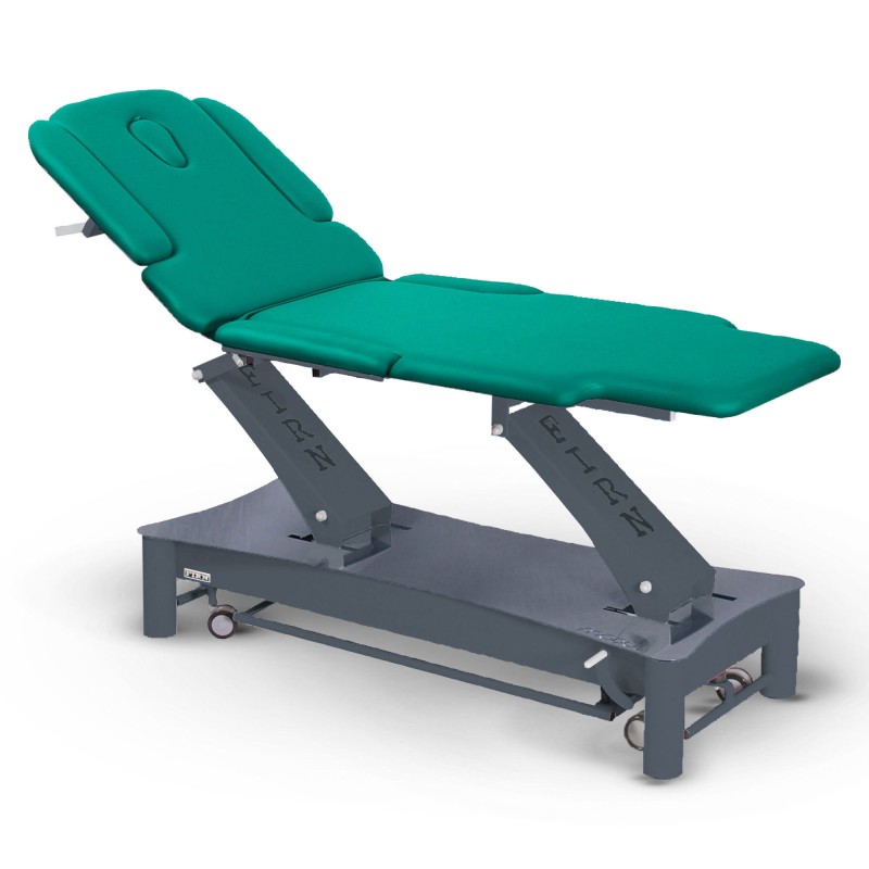 Table de massage électrique 2 plans kiné Modul Duo D1 FIRN sellerie vert émeraude