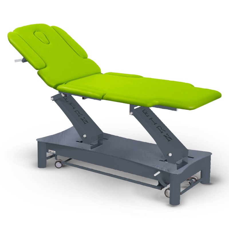 Table de massage électrique 2 plans kiné Modul Duo D1 FIRN sellerie vert anis