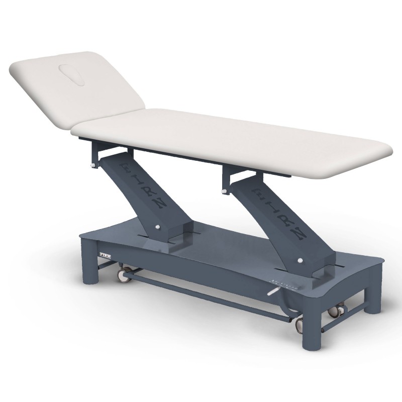 Table de massage électrique 2 plans kiné Modul Excel E1 FIRN sellerie blanc
