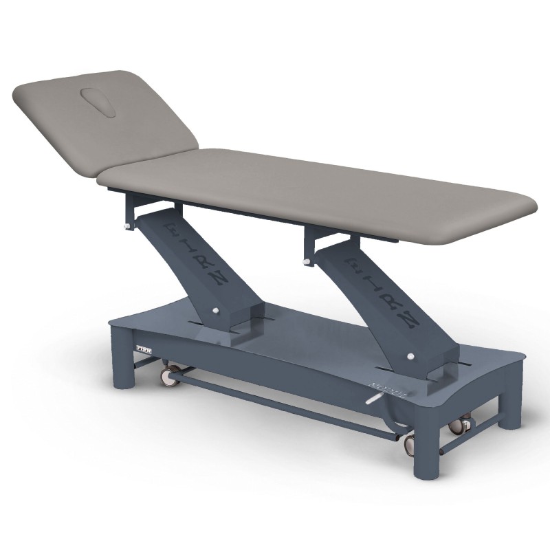 Table de massage électrique 2 plans kiné Modul Excel E1 FIRN sellerie gris