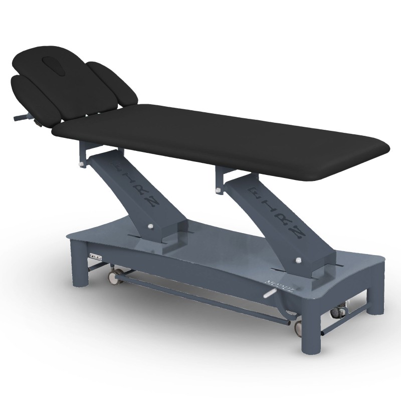 Table de massage électrique 2 plans kiné Modul Excel E3 FIRN sellerie noire