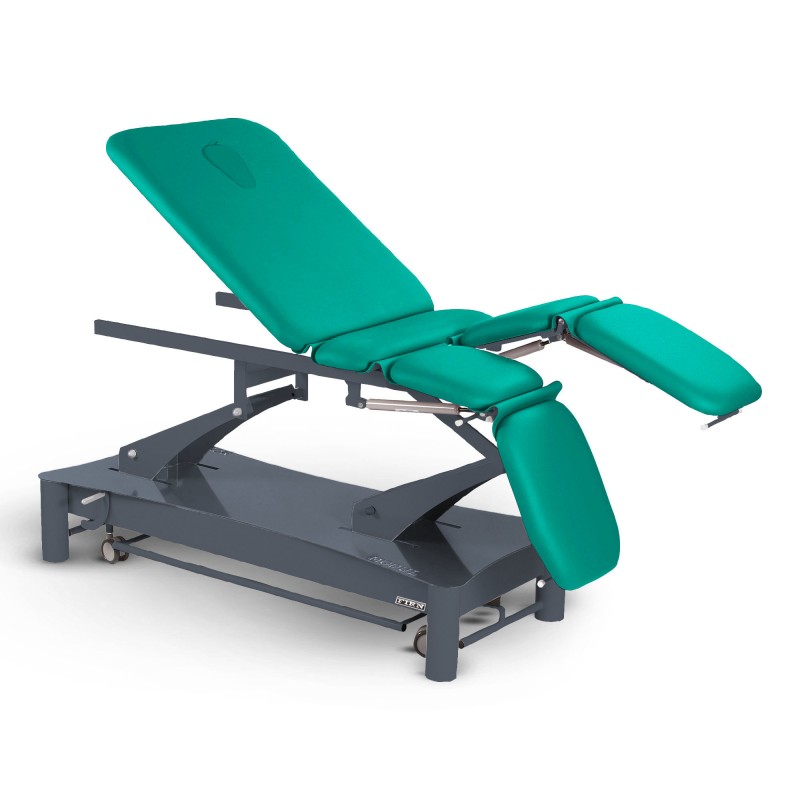 Table de massage électrique 6 plans kiné Modul Saxo FIRN sellerie vert émeraude