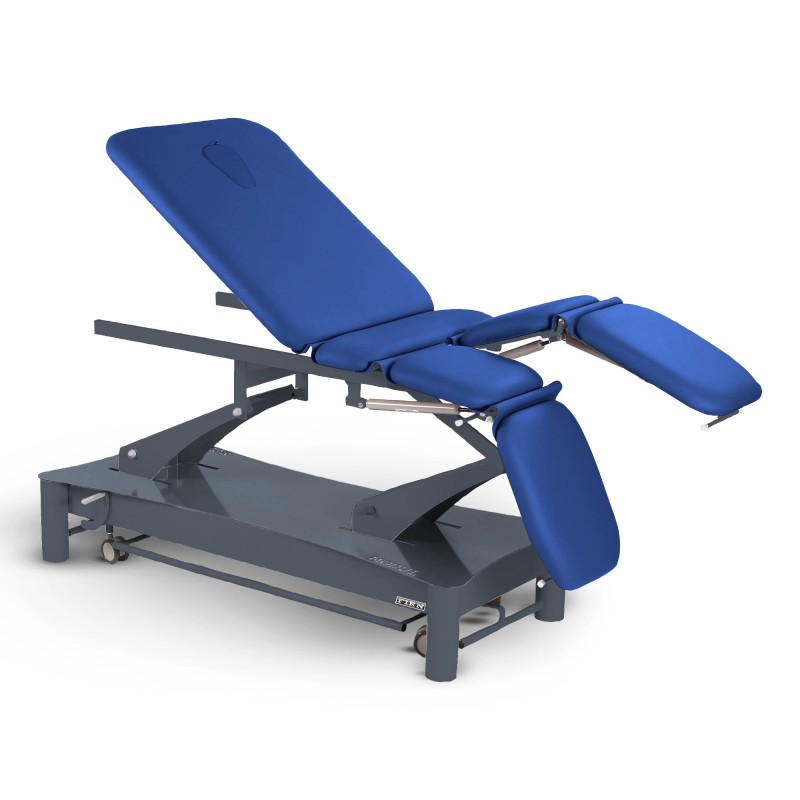 Table de massage électrique 6 plans kiné Modul Saxo FIRN sellerie bleu roi