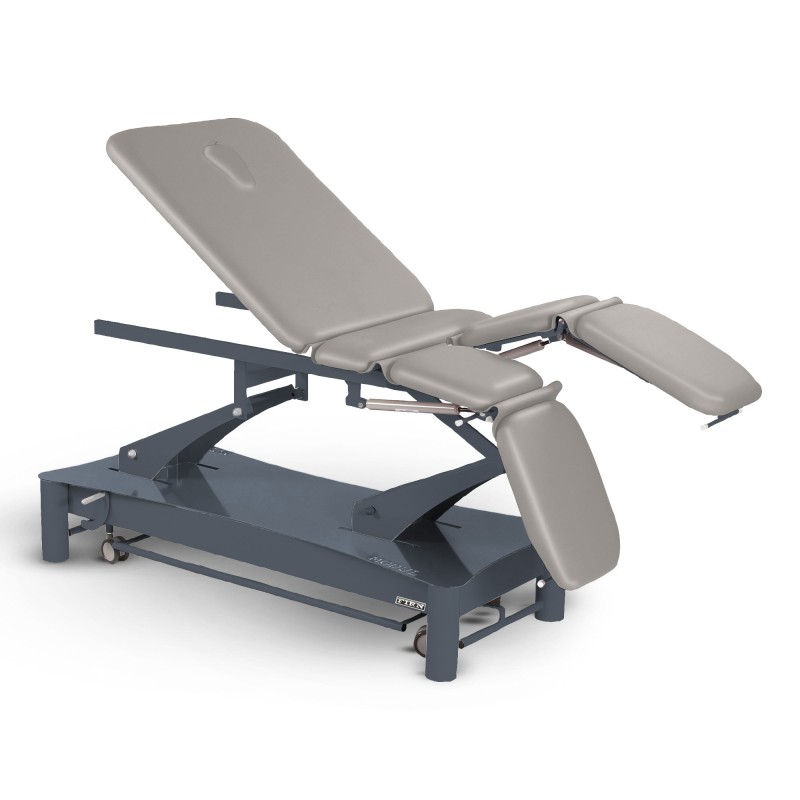 Table de massage électrique 6 plans kiné Modul Saxo FIRN sellerie gris