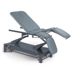 Table de massage électrique 6 plans kiné Modul Saxo FIRN sellerie gris titane
