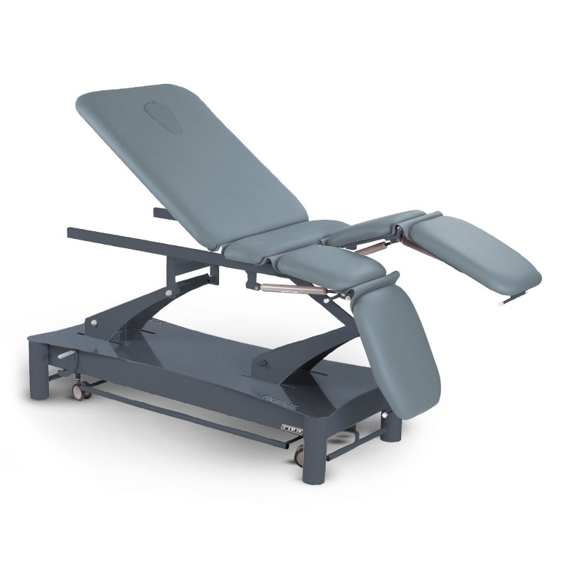 Table de massage électrique 6 plans kiné Modul Saxo FIRN sellerie gris titane
