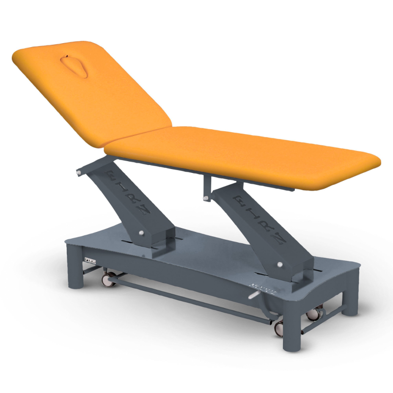 Table de massage électrique 2 plans kiné Modul Duo D1 FIRN sellerie jaune safran