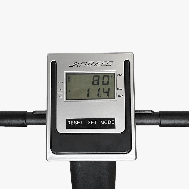 Écran LCD du Stepper 100 FIRN JK affichant temps pas calories pour le suivi des exercices en rééducation
