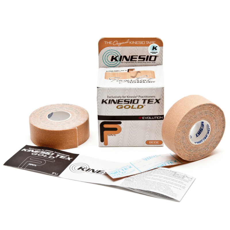 Kinesio Tex Gold Finger Print Mini 5 m ruban taping 2,5 cm kinésithérapie précision douleurs œdèmes rééducation