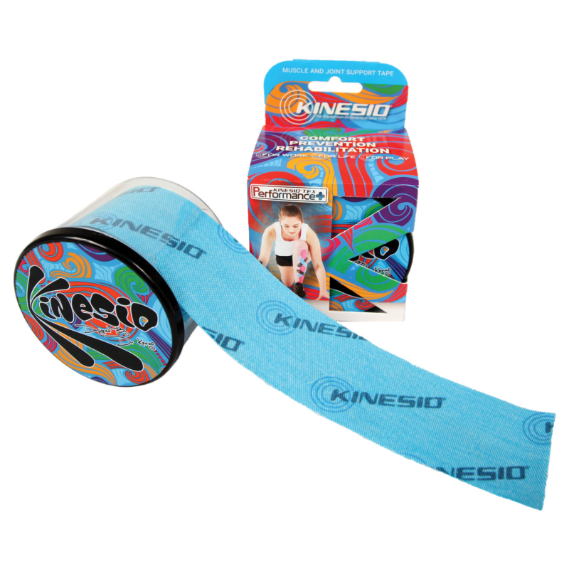 Kinesio Taping Performance Plus - Boîte de 4 rouleaux de tape bleu