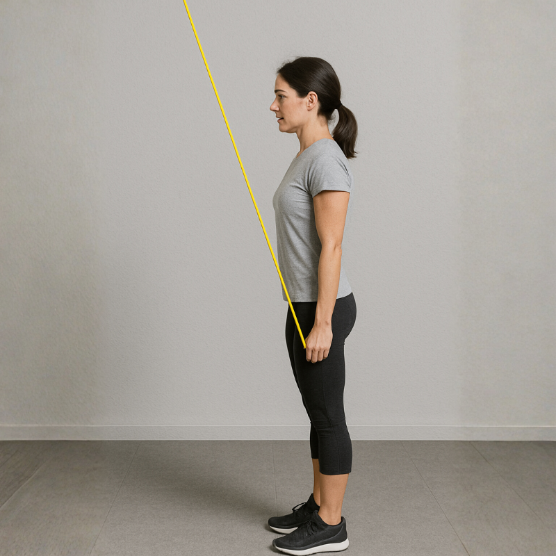 Exercice de rééducation avec bande élastique à réaliser avec un kinésithérapeute au cabinet