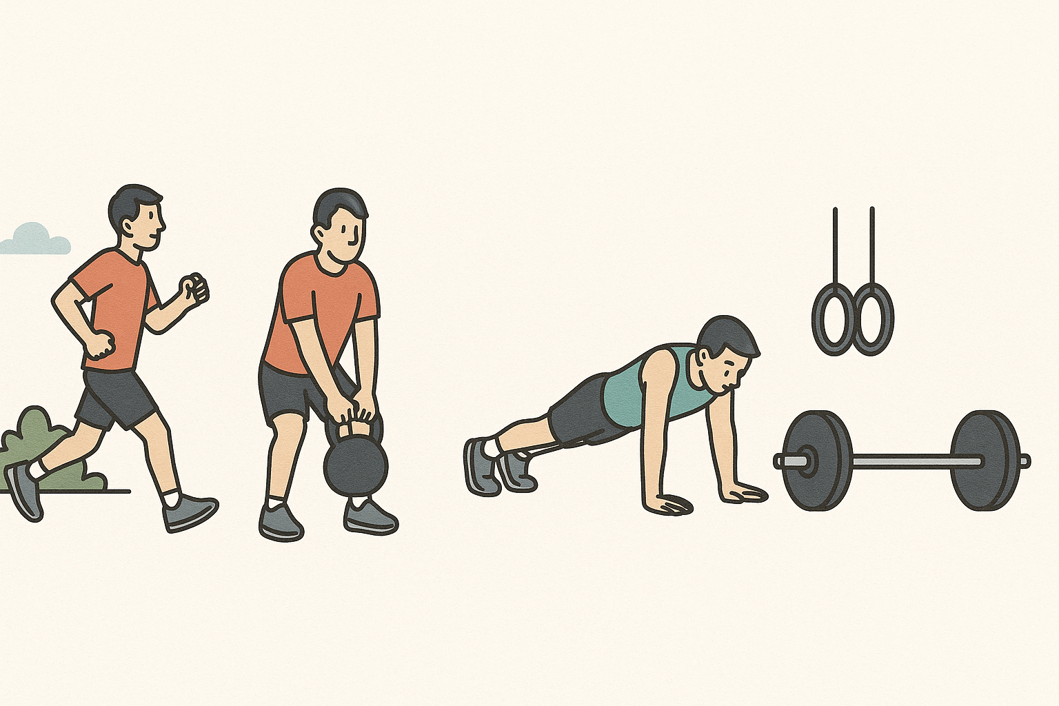 un homme qui utilise une corde d'oscillation lors d'une séance de crosstraining