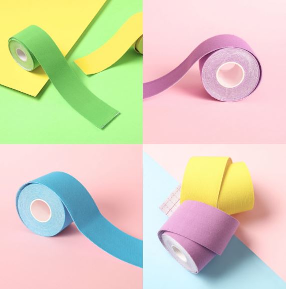 bandes kinesio taping light touch couleur pastel