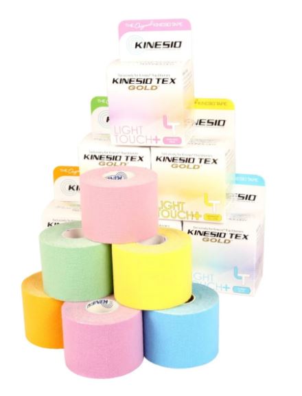 bandes kinesio taping light touch couleur pastel