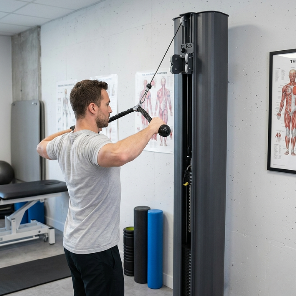 tirage horizontal haut avec poulie Vertical Pro