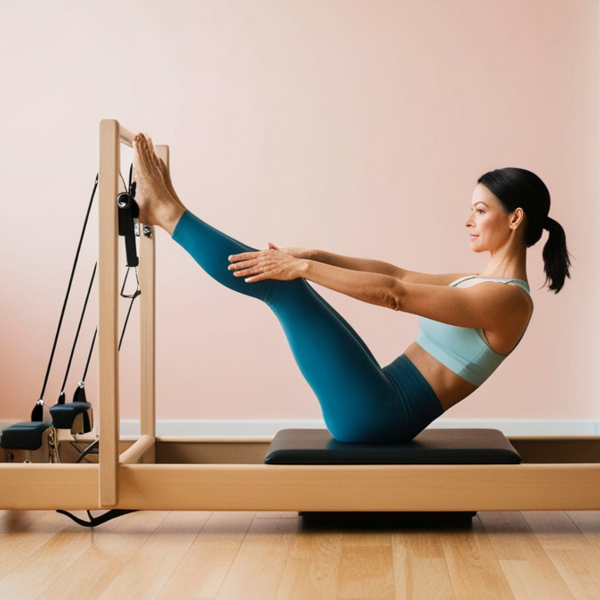 Exercice de Reformer Pilates en renforcement musculaire et entraînement sportif