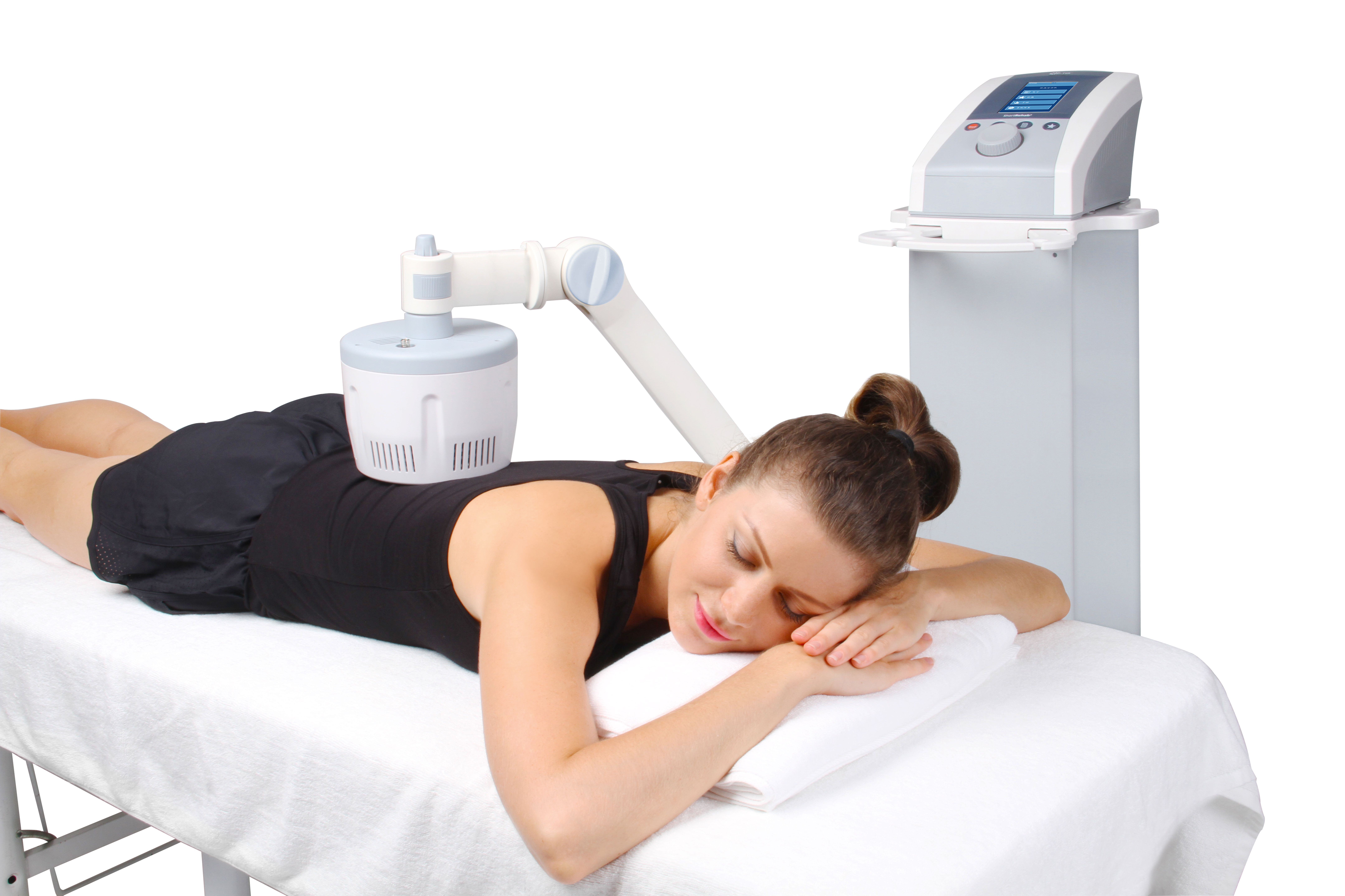 Exercice de rééducation avec bande élastique à réaliser avec un kinésithérapeute au cabinet