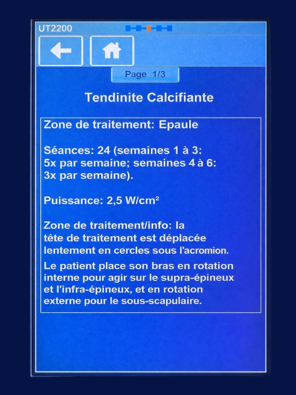 tendinite calcifiante ultrasons