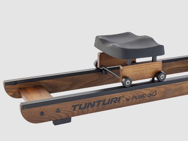 rameur Tunturi R90W structure bois frêne et acier robuste usage professionnel